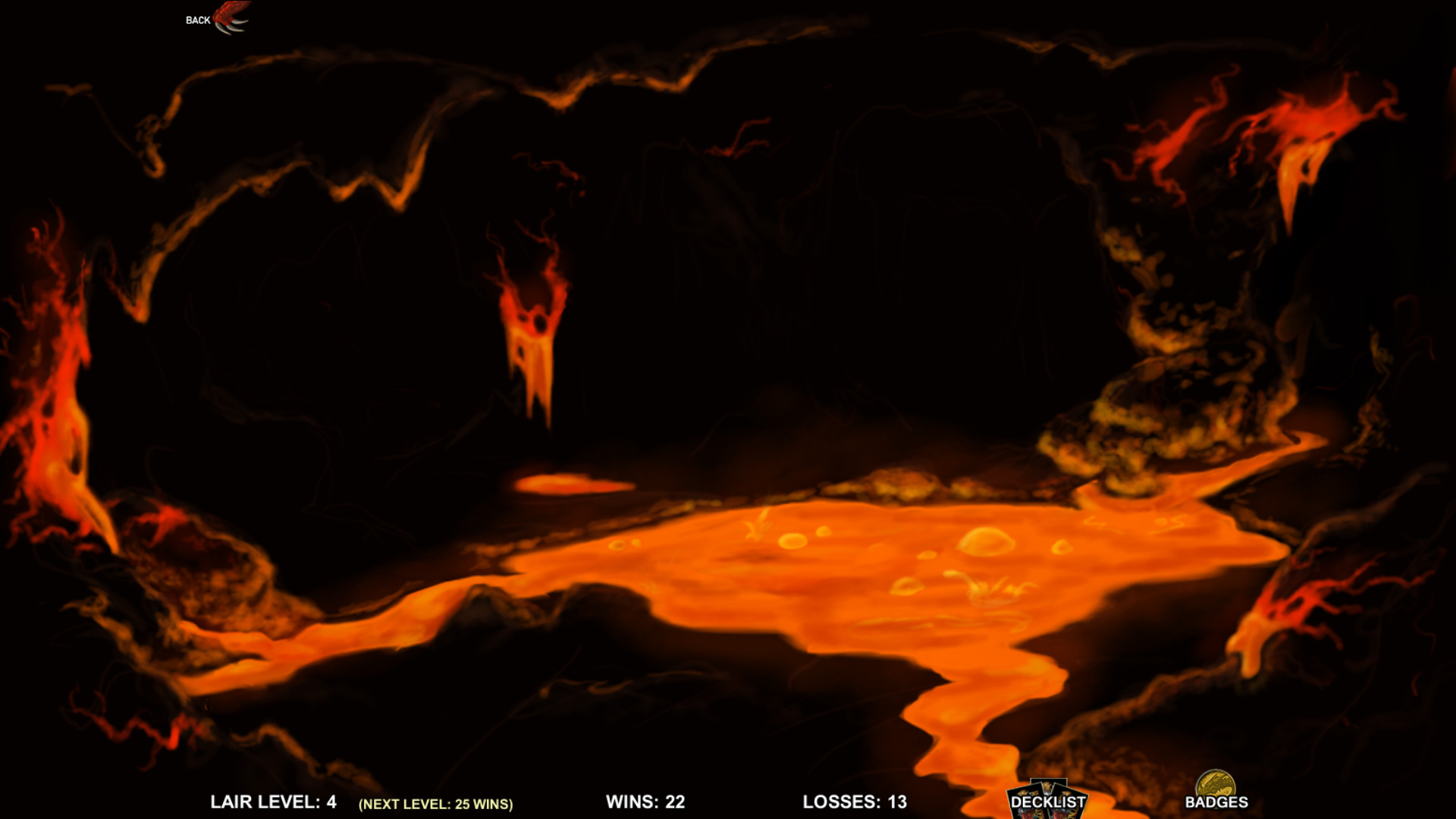 Digital DragonClash Game Screenshot - Red Dragon Lair
